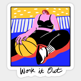 Work it out Sticker